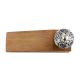 Blue Decorative Crackle Ceramic Wooden Door Stopper